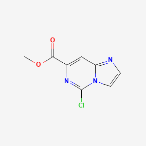 molecular formula C8H6ClN3O2 B1445817 Methyl 5-chloroimidazo[1,2-c]pyrimidine-7-carboxylate CAS No. 1339891-76-7