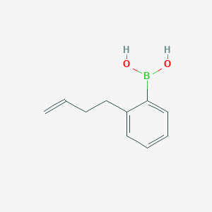 B1445819 (2-(But-3-en-1-yl)phenyl)boronic acid CAS No. 1334402-81-1