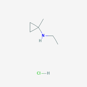 molecular formula C6H14ClN B1445820 Ethyl-(1-methyl-cyclopropyl)-amine hydrochloride CAS No. 1965309-99-2