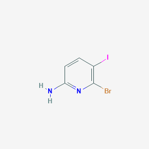 molecular formula C5H4BrIN2 B1445822 6-Bromo-5-iodopyridin-2-amine CAS No. 1806995-70-9