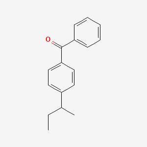 molecular formula C17H18O B14458237 Methanone, [4-(1-methylpropyl)phenyl]phenyl- CAS No. 73003-65-3