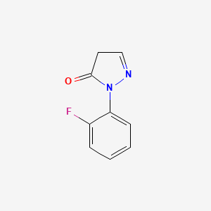 molecular formula C9H7FN2O B1445834 1-(2-fluorophenyl)-4,5-dihydro-1H-pyrazol-5-one CAS No. 1244979-90-5