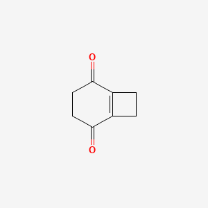 molecular formula C8H8O2 B14458347 Bicyclo[4.2.0]oct-1(6)-ene-2,5-dione CAS No. 74458-16-5