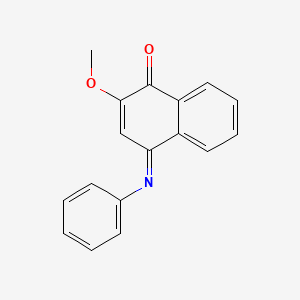 molecular formula C17H13NO2 B14458397 2-Methoxy-4-phenyliminonaphthalen-1-one CAS No. 75139-96-7