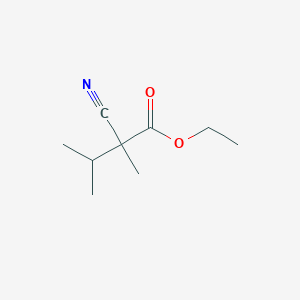 molecular formula C9H15NO2 B14458413 Ethyl 2-cyano-2,3-dimethylbutanoate CAS No. 66569-29-7