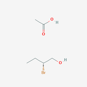 molecular formula C6H13BrO3 B14458426 acetic acid;(2R)-2-bromobutan-1-ol CAS No. 70379-73-6