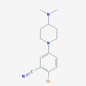 2-Bromo-5-(4-(dimethylamino)piperidin-1-yl)benzonitrile