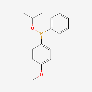 molecular formula C16H19O2P B14458491 Propan-2-yl (4-methoxyphenyl)phenylphosphinite CAS No. 67103-55-3