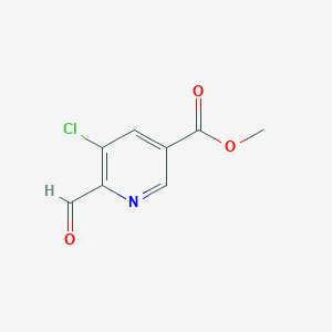 molecular formula C8H6ClNO3 B1445851 Methyl 5-chloro-6-formylpyridine-3-carboxylate CAS No. 1134777-23-3