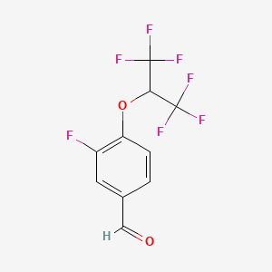 3-Fluoro-4-(1,1,1,3,3,3-hexafluoropropan-2-yloxy)benzaldehyde