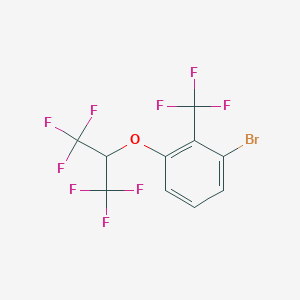 1-Bromo-3-(1,1,1,3,3,3-hexafluoropropan-2-yloxy)-2-(trifluoromethyl)benzene