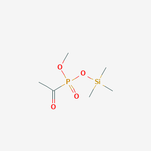 molecular formula C6H15O4PSi B14458607 Methyl trimethylsilyl acetylphosphonate CAS No. 69310-51-6