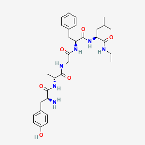 molecular formula C31H44N6O6 B14458626 L-Leucinamide, L-tyrosyl-D-alanylglycyl-L-phenylalanyl-N-ethyl- CAS No. 67582-70-1