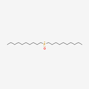molecular formula C20H42OP+ B14458648 Phosphine oxide, didecyl- CAS No. 74038-18-9