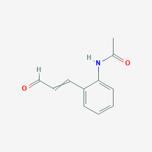 molecular formula C11H11NO2 B14458651 N-[2-(3-Oxoprop-1-en-1-yl)phenyl]acetamide CAS No. 72601-07-1