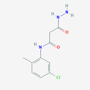 molecular formula C10H12ClN3O2 B14458656 N-(5-Chloro-2-methylphenyl)-3-hydrazinyl-3-oxopropanamide CAS No. 73934-08-4