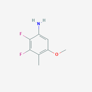 molecular formula C8H9F2NO B1445866 2,3-二氟-5-甲氧基-4-甲基苯胺 CAS No. 1706446-33-4