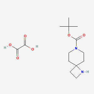 molecular formula C14H24N2O6 B1445869 tert-Butyl 1,7-diazaspiro[3.5]nonane-7-carboxylate oxalate CAS No. 1180112-42-8