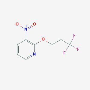 molecular formula C8H7F3N2O3 B1445874 3-Nitro-2-(3,3,3-trifluoropropoxy)pyridine CAS No. 1707358-21-1