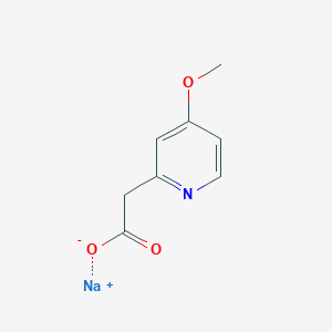 molecular formula C8H8NNaO3 B1445875 Sodium 2-(4-methoxypyridin-2-yl)acetate CAS No. 1803561-74-1