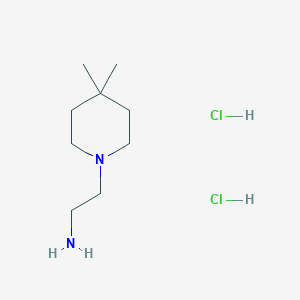 molecular formula C9H22Cl2N2 B1445876 2-(4,4-Dimethylpiperidin-1-yl)ethan-1-amine dihydrochloride CAS No. 1803606-69-0