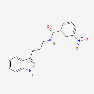 molecular formula C18H17N3O3 B14458769 N-[3-(1H-indol-3-yl)propyl]-3-nitrobenzamide CAS No. 72612-07-8