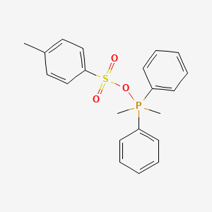molecular formula C21H23O3PS B14458777 Dimethyl[(4-methylbenzene-1-sulfonyl)oxy]diphenyl-lambda~5~-phosphane CAS No. 67538-31-2