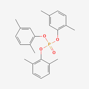 molecular formula C24H27O4P B14458778 Bis(2,5-xylyl) 2,6-xylyl phosphate CAS No. 73179-49-4
