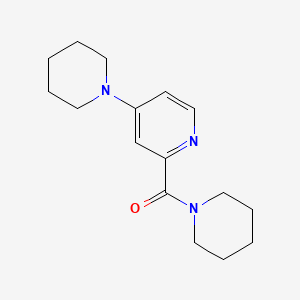 molecular formula C16H23N3O B1445884 4-哌啶-1-基-2-(哌啶-1-基甲酰)吡啶 CAS No. 1706463-08-2