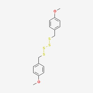 molecular formula C16H18O2S4 B14458861 Bis[(4-methoxyphenyl)methyl]tetrasulfane CAS No. 67535-27-7