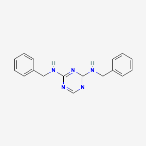 molecular formula C17H17N5 B14458863 N~2~,N~4~-Dibenzyl-1,3,5-triazine-2,4-diamine CAS No. 70927-95-6