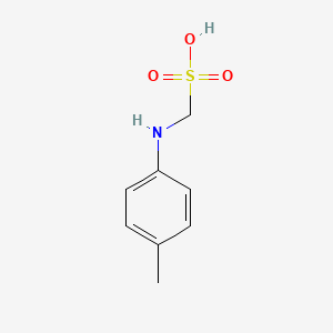 molecular formula C8H11NO3S B14458879 Methanesulfonic acid, [(4-methylphenyl)amino]- CAS No. 74141-96-1
