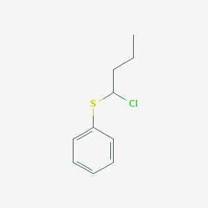 molecular formula C10H13ClS B14458890 Benzene, [(1-chlorobutyl)thio]- CAS No. 72653-47-5