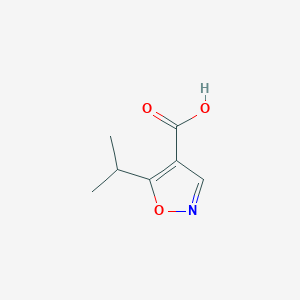 molecular formula C7H9NO3 B144589 5-Isopropylisoxazole-4-carboxylic acid CAS No. 134541-05-2