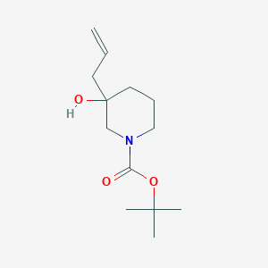 molecular formula C13H23NO3 B1445893 1-Boc-3-allyl-3-hydroxypiperidine CAS No. 1331825-48-9