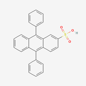 molecular formula C26H18O3S B14458995 9,10-diphenylanthracene-2-sulfonic Acid CAS No. 70942-81-3