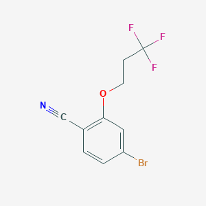 molecular formula C10H7BrF3NO B1445902 4-Bromo-2-(3,3,3-trifluoropropoxy)benzonitrile CAS No. 1779128-03-8
