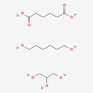 molecular formula C15H32O9 B14459030 Hexanedioic acid;hexane-1,6-diol;propane-1,2,3-triol CAS No. 67953-53-1