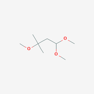 molecular formula C8H18O3 B14459043 1,1,3-Trimethoxy-3-methylbutane CAS No. 73452-12-7