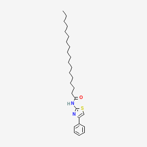 molecular formula C27H42N2OS B14459067 Octadecanamide, N-(4-phenyl-2-thiazolyl)- CAS No. 71576-03-9