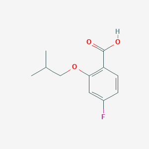 molecular formula C11H13FO3 B1445908 4-Fluoro-2-isobutoxybenzoic acid CAS No. 1443352-57-5