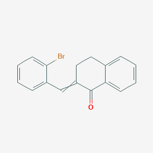 molecular formula C17H13BrO B14459101 1(2H)-Naphthalenone, 2-[(2-bromophenyl)methylene]-3,4-dihydro- CAS No. 71940-70-0
