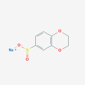 molecular formula C8H7NaO4S B1445912 Sodium 2,3-dihydro-1,4-benzodioxine-6-sulfinate CAS No. 1514973-39-7