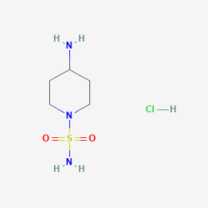 molecular formula C5H14ClN3O2S B1445920 4-Aminopiperidine-1-sulfonamide hydrochloride CAS No. 1820640-75-2