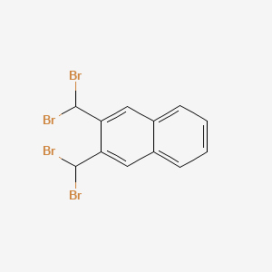 molecular formula C12H8Br4 B14459223 2,3-Bis(dibromomethyl)naphthalene CAS No. 71383-01-2