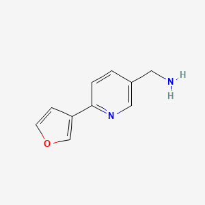 [6-(Furan-3-yl)pyridin-3-yl]methanamine