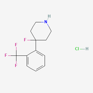 4-Fluoro-4-[2-(trifluoromethyl)phenyl]piperidine hydrochloride