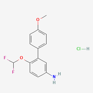 4-(Difluoromethoxy)-3-(4-methoxyphenyl)aniline hydrochloride