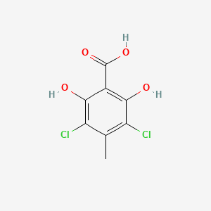 molecular formula C8H6Cl2O4 B14459304 gamma-Resorcylic acid, 3,5-dichloro-4-methyl- CAS No. 73855-53-5