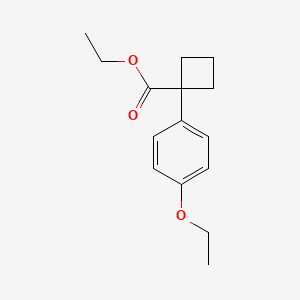 molecular formula C15H20O3 B14459339 Ethyl 1-(4-ethoxyphenyl)cyclobutane-1-carboxylate CAS No. 72370-84-4